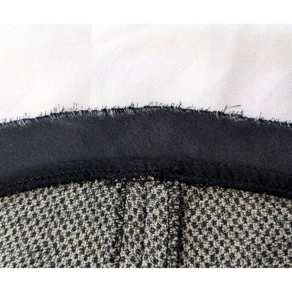 Vtg Y2K VERSAILLES Black Houndstooth Flounce Midi Skirt w/ Detachable Rose Sz 8 - Picture 6 of 7